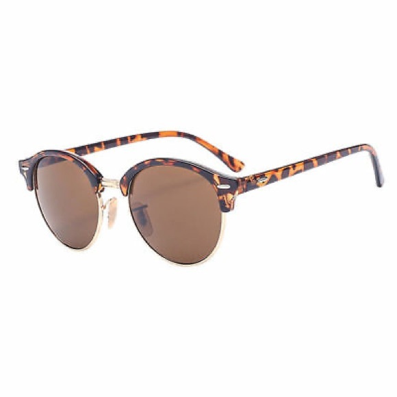 Classic Club Round Sunglasses Brown / Tortoise - Picture 4 of 8